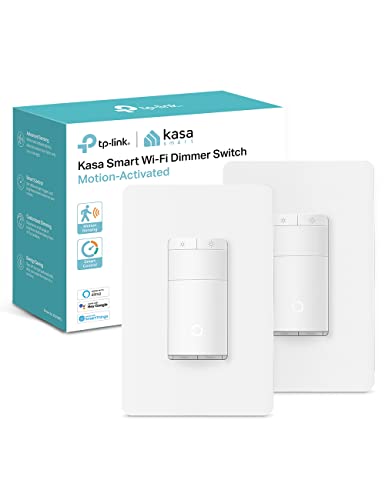 Kasa Smart Motion Sensor Switch, Dimmer Light Switch, Single Pole, Needs Neutral Wire, 2.4GHz Wi-Fi,...