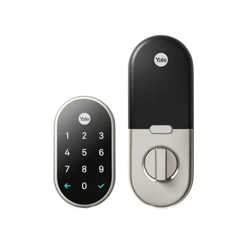 Google Nest x Yale Lock - Tamper-Proof Smart Lock for Keyless Entry - Keypad Deadbolt Lock for Front...