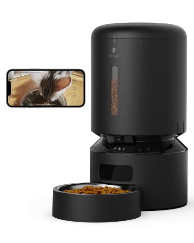 PETLIBRO Automatic Cat Feeder with Camera, 1080P HD Video with Night Vision, 5G WiFi Pet Feeder with...