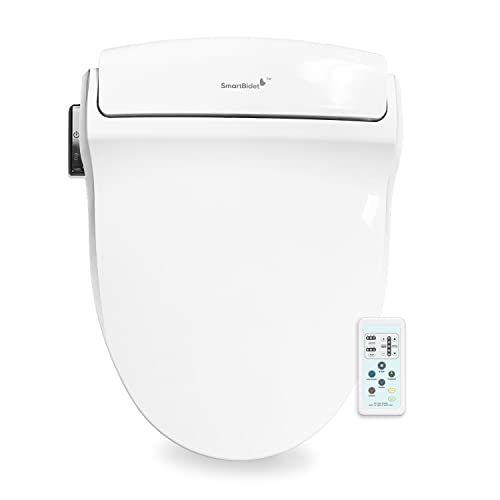 SmartBidet SB-1000 Electric Bidet Seat for Round Toilets with Remote Control- Electronic Heated...