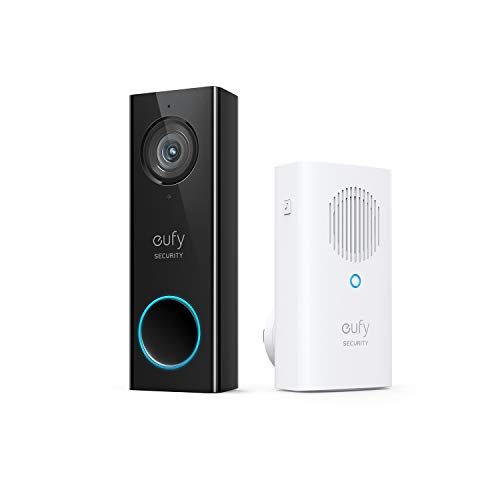eufy Security, Wi-Fi Video Doorbell, 2K Resolution, No Monthly Fees, Local Storage, Human Detection,...
