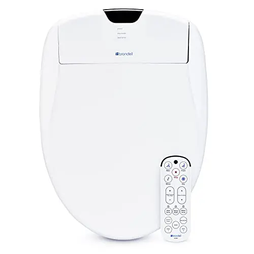 Brondell Swash Electric Bidet Toilet Seat With Oscillating Nozzle, Warm Air Dryer, Night Light,...