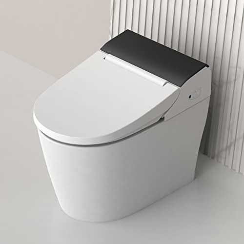 VOVO STYLEMENT TCB-8100W Smart Bidet Toilet, One Piece Toilet with Auto Dual Flush, LED Light,...