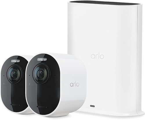 Arlo Ultra 2 Spotlight Camera & Smart Hub - Wireless Home Security Camera with Color Night Vision,...
