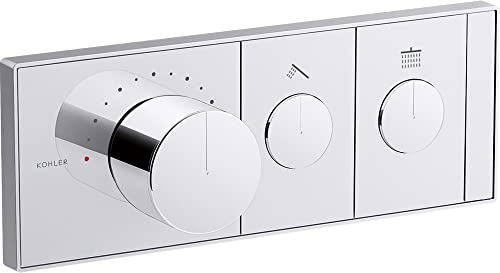 Kohler 26346-9-CP Anthem™ Two-Outlet Recessed Mechanical Thermostatic Valve Control, Polished...