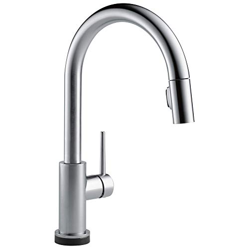Delta Faucet Trinsic VoiceIQ Touchless Kitchen Faucet with Pull Down Sprayer, Smart Faucet, Alexa...