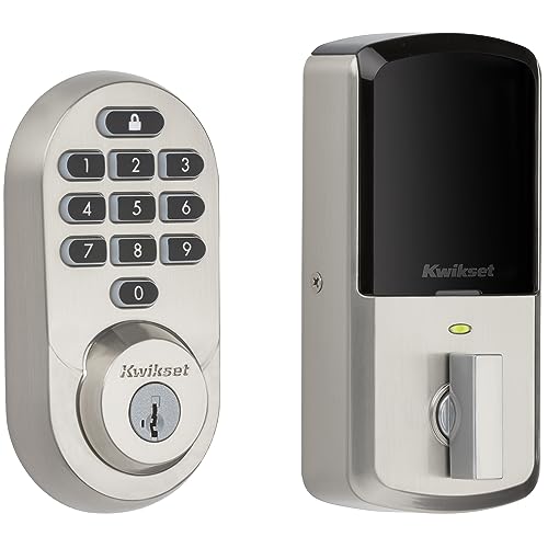 Kwikset Halo Keypad Wi-Fi Smart Door Lock, Keyless Entry Electronic Touchscreen Deadbolt Door Lock,...