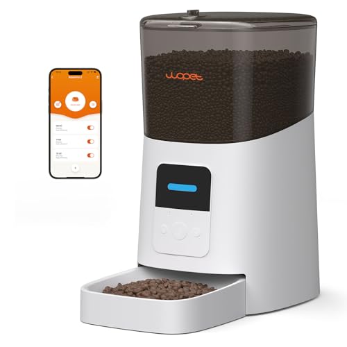 WOPET 6L Automatic Cat Feeder, WiFi Automatic Dog Feeder with APP Control for Remote Feeding,...