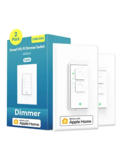 meross Smart Dimmer Switch Single Pole Supports Apple HomeKit, Alexa Google Assistant & SmartThings,...