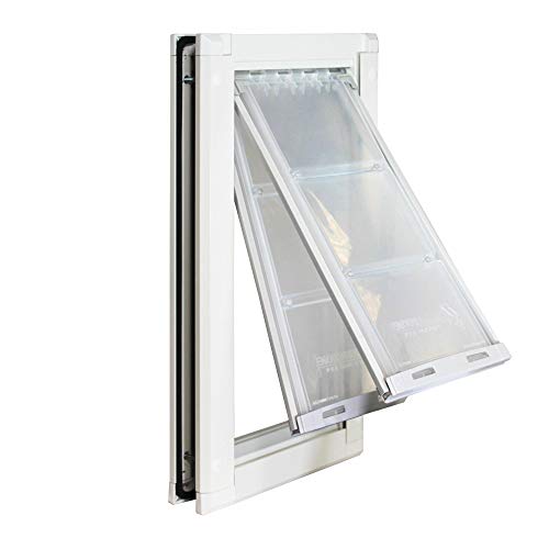 Endura Flap Double Flap Pet Door for Doors | All-Weather Insulated Flap | Durable Aluminum Frame...