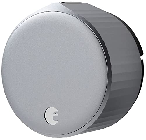 August Home, Wi-Fi Smart Lock (4th Generation)– Fits Your Existing Deadbolt in Minutes, Silver