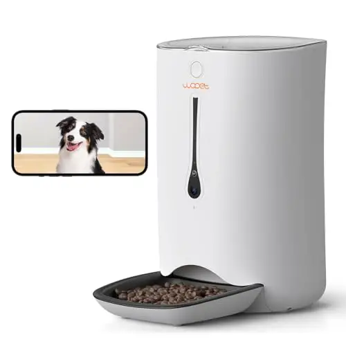WOPET Automatic Cat Feeder with Camera,7L App Control Smart Feeder Cat Dog Food Dispenser,6-Meal...