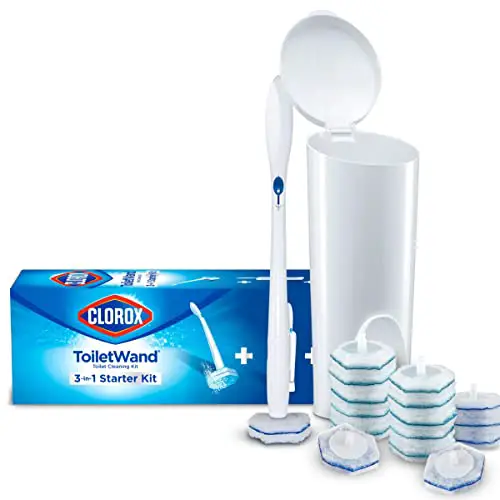 Clorox ToiletWand Disposable Toilet Cleaning Kit, Toilet Brush, Toilet and Bathroom Cleaning System...