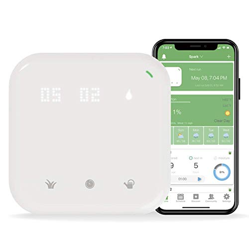 Netro Spark Smart Sprinkler Controller, WiFi, Weather Aware, Remote Access, Compatible with Alexa (8...