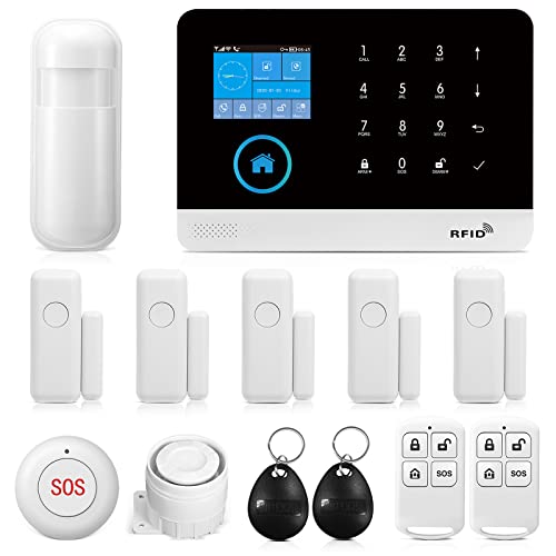 Wireless WiFi Smart Home Security DIY Alarm System with Motion Detector,Notifications with...