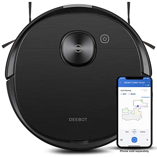 ECOVACS Deebot T8 AIVI Robot Vacuum Cleaner, Vacumming and Mopping in One-Go, Laser Mapping, Smart...