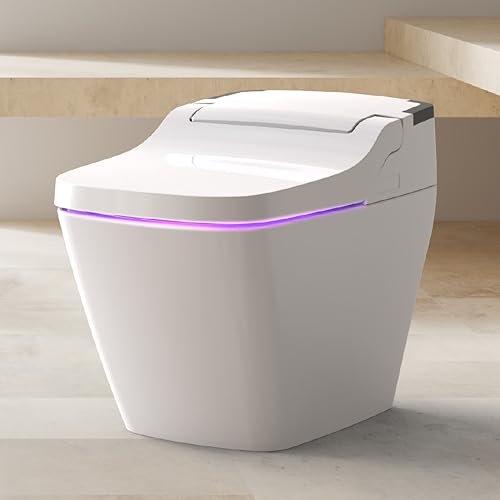 VOVO TCB-090SA Smart Bidet Toilet, One Piece Integrated Toilet with bidet built-in, Auto Open/Close...