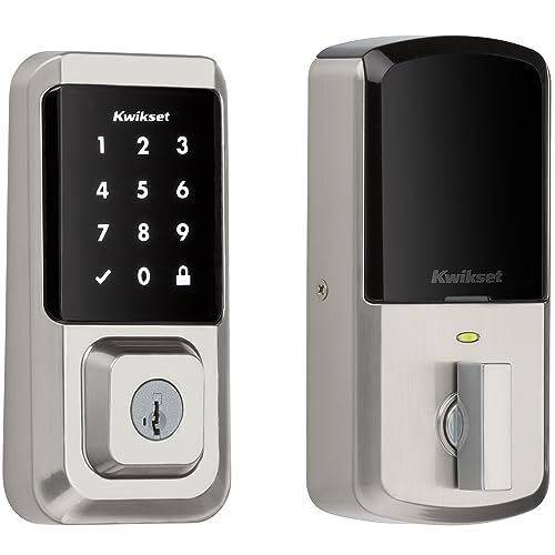 Kwikset Halo Touchscreen Wi-Fi Smart Door Lock, Keyless Entry Electronic Deadbolt Door Lock, No Hub...