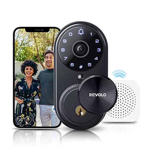 Revolo WFV01 Smart Lock with Camera, WiFi Smart Video Lock, Keyless Entry Door Lock, Doorbell Camera...