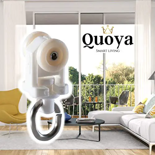 Quoya Smart Curtain Tracks Runners- QL500 Model- 24 Extra Curtain Hooks (for Model QL500 ONLY) (NOT...
