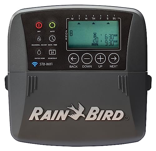 Rain Bird ST8I-2.0 Smart Indoor WiFi Sprinkler/Irrigation System Timer/Controller, WaterSense...