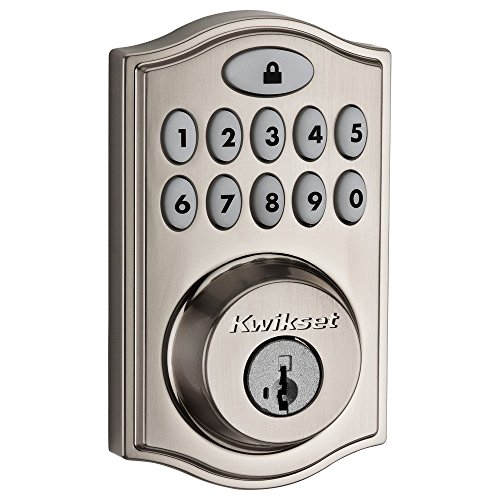 Kwikset 99140-023 SmartCode 914 Traditional Smart Lock Keypad Electronic Deadbolt Door Lock With...